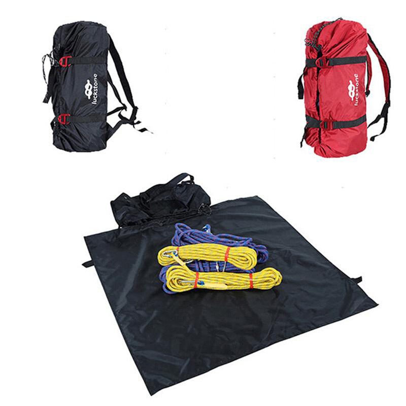 Portable Climbing Rope Storage Bags Waterproof Shouder Strap Ropes Bag Outdoor Camping Rock Mountaineering Folding Adjustable