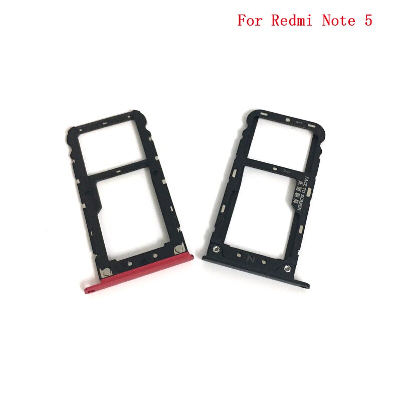 5pcs Per Xiaomi Redmi Nota 5 / Note 5 Pro Vassoio di Carta di Sim Holder Slot Parti di Ricambio