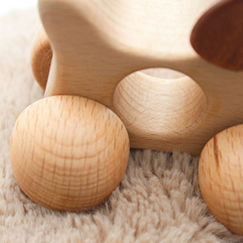 Del bambino Forma di canna Ecofriendly di auto di Legno FAI DA TE bambino Animale Del Fumetto di puzzle Del Giocattolo F3me