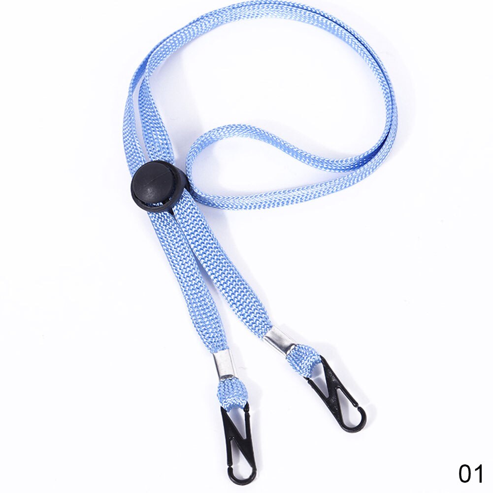 Cuerda colgante para mascarilla, cordón ajustable para máscara facial, sin huellas, dos ganchos, cadena para gafas para niños: 25