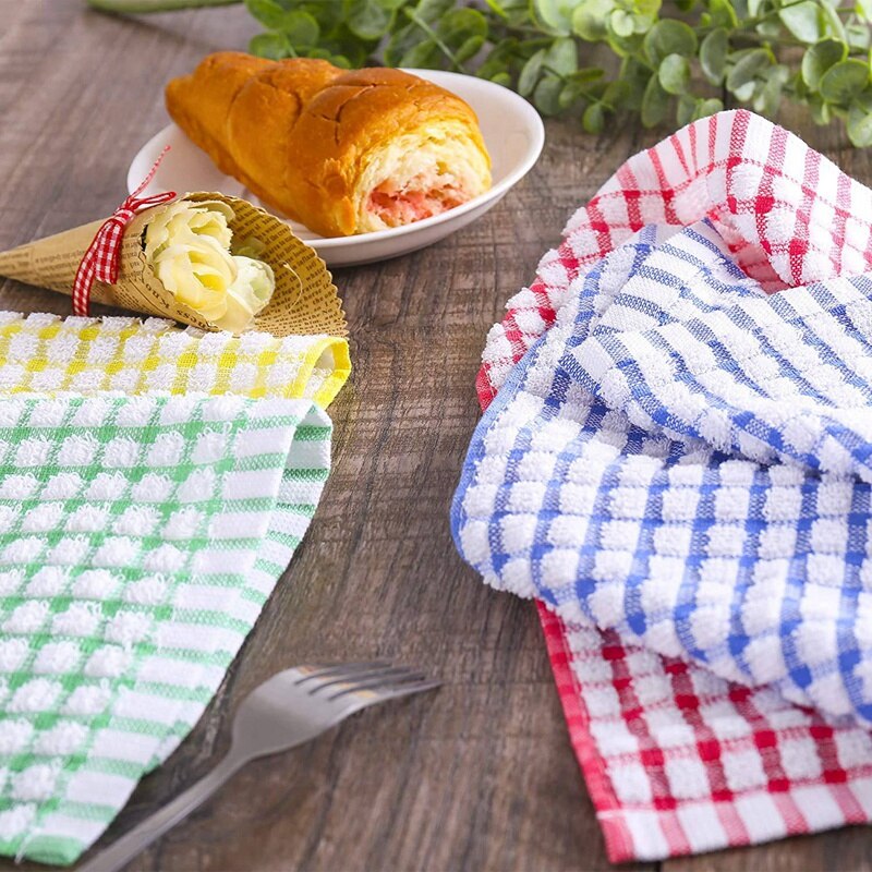 Dishcloths for Kitchen - 10 Pack of Eco-Friendly Dish Towels and Dish Cloths Sets for Kitchen- Absorbent Dish Cloth