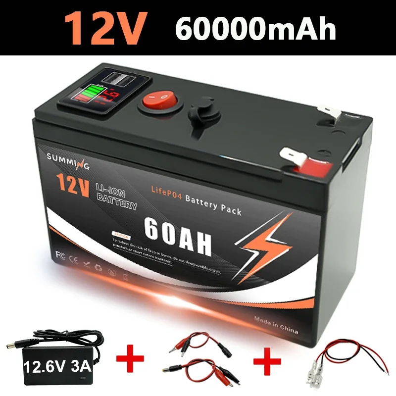 Batterie au Lithium LiFePO4 12V 150Ah, plus de 4000 Cycles profonds, pour UPS, détecteur de poissons de Kayak, panneau solaire, roues électriques, jouets, Scooter, Radio: Violet