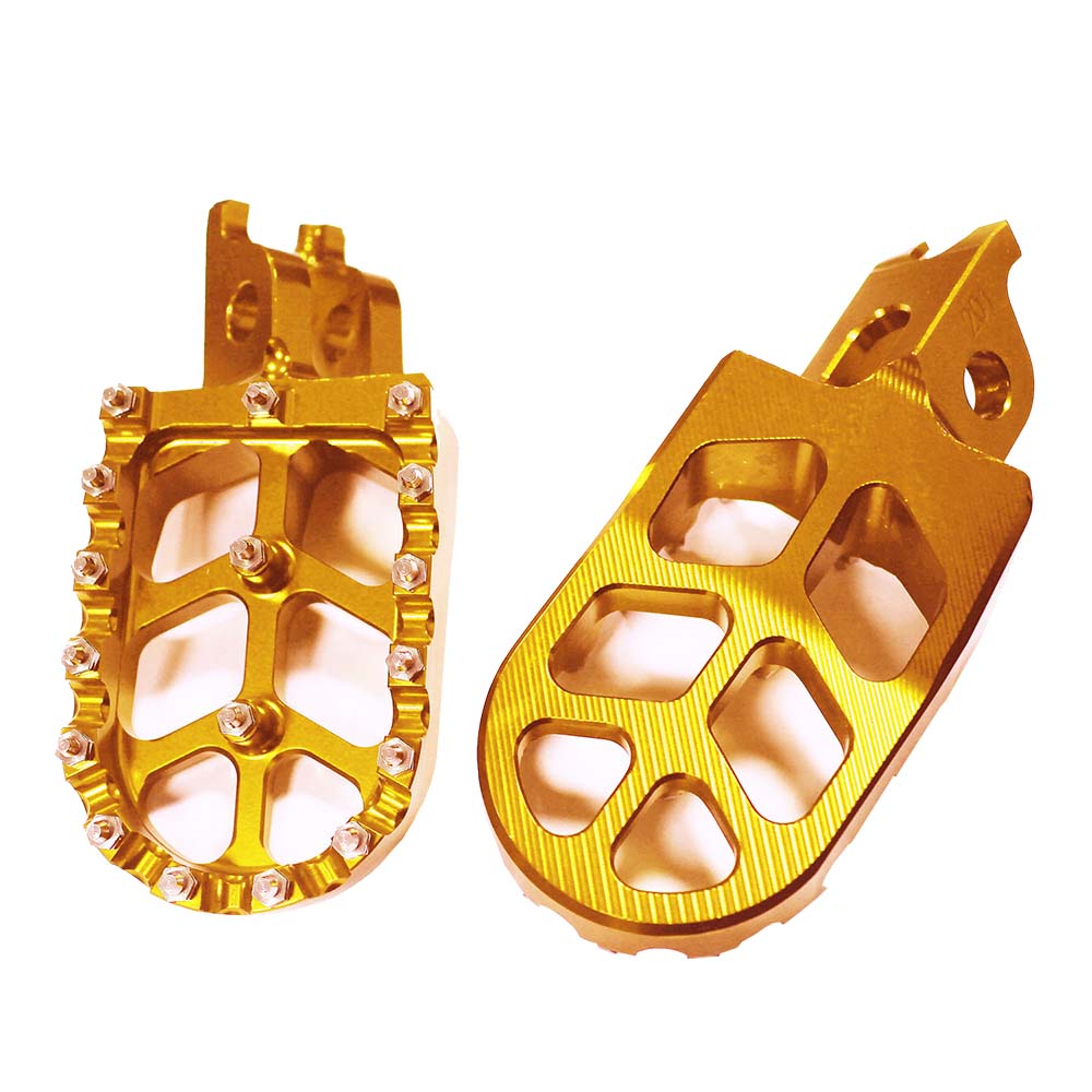 Para Honda CRF450R CRF450X CRF450L CRF450 CRF 450 R L X 450R 450X 450L accesorios de motocicleta reposapiés pedales: Oro