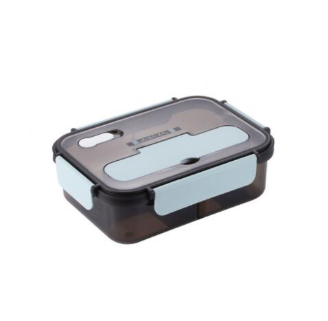 Mittagessen Kasten Küche Arbeit Schüler Ich bin Freien Aktivitäzehn Reise Mikrowelle Heizung Lebensmittel Container Kunststoff Bento Kasten Lagerung Snacks Boxen: Blau
