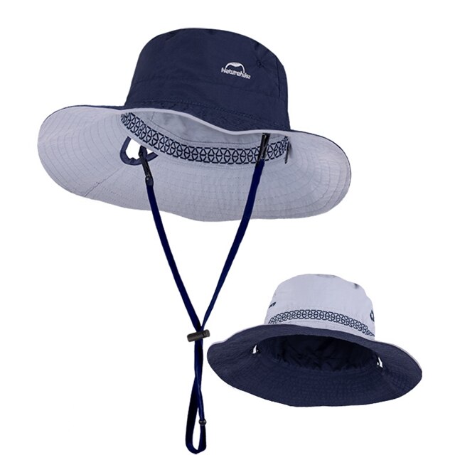 Udendørs upf 50+  boonie hat sommer solbeskyttelseshætter til mænd / kvinder bredkant behagelig pakkebar boonie hat til fiskeri vandreture: Flåde