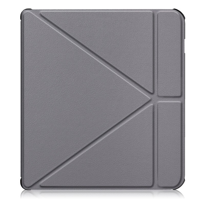 Magnetische Smart Pu Leather Cover Case Voor Kobo Libra H2o Multi-Angle Inklapbare Standaard Cover Funda Voor Kobo Libra h2O 7 "Hoesje: Gray