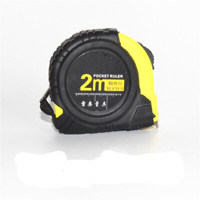 Professionele stalen rolmaat intrekbare draagbare meetlint liniaal precisie rolmaat digitaal 2m/3m/5m/7.5m/10m: 2m x 0.125m breed