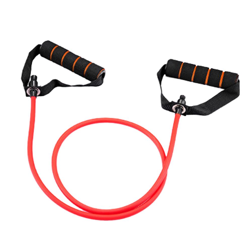 Exercise Resistance Bands With Handles Fitness Workout Bands For Home Gyms Daily Workout Strain Rope With Fitness Word: Red