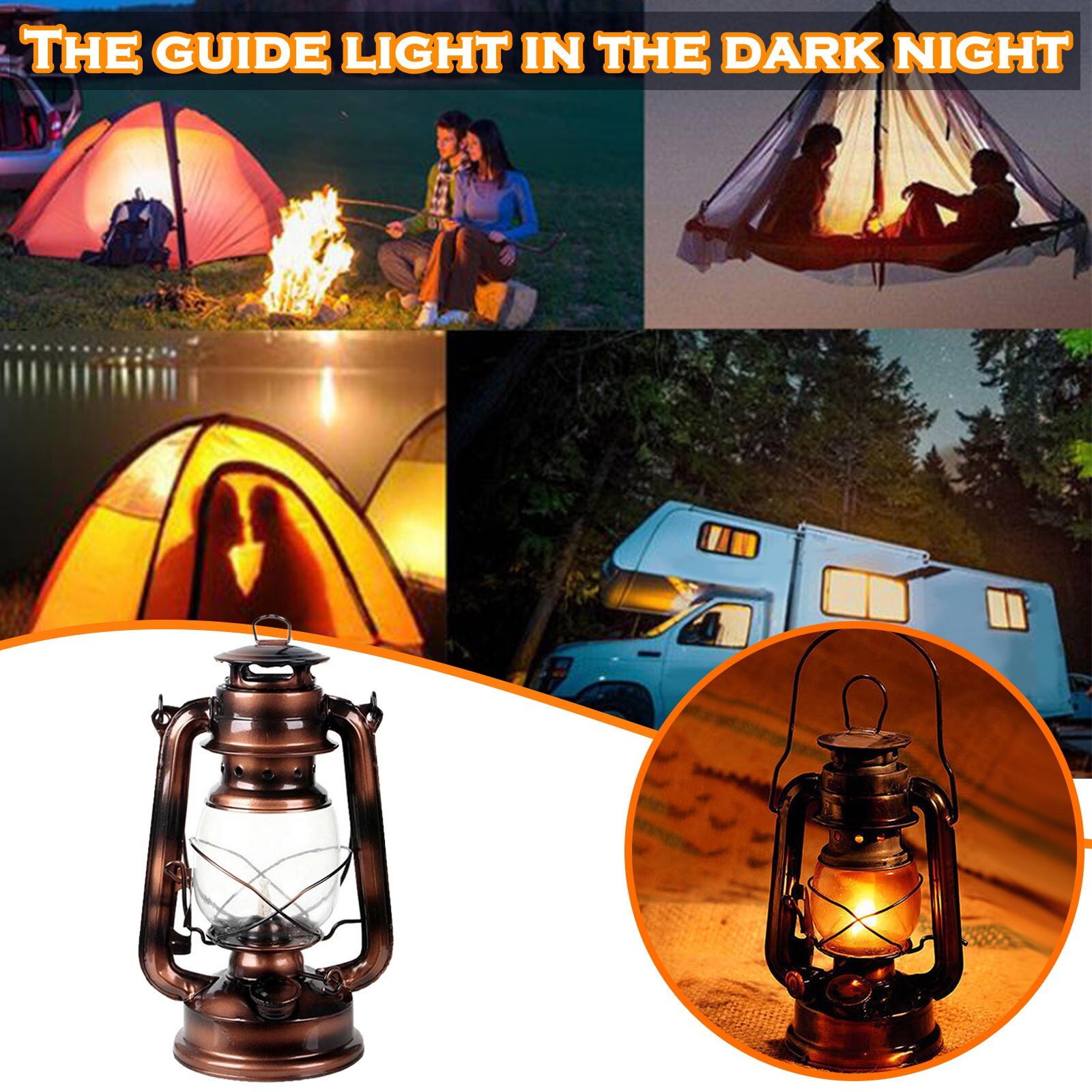 Household Portable Kerosene Hand-held Lamp Illuminates The Road In A Snowstorm Outdoor Portable Lighting Lamp