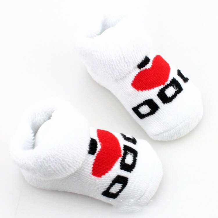 Chaussettes antidérapantes en coton pour bébés garçons et filles, 1 paire, motif arc-en-ciel, pour bébés de 0 à 6 mois: C