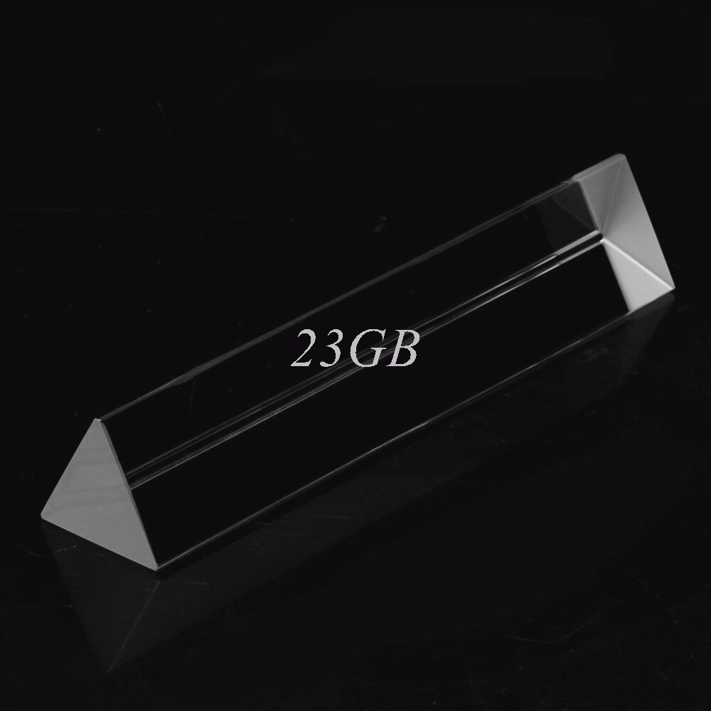 Optical Glass Triple Triangular Prism Physics Teaching Light Spectrum 6" 15cm