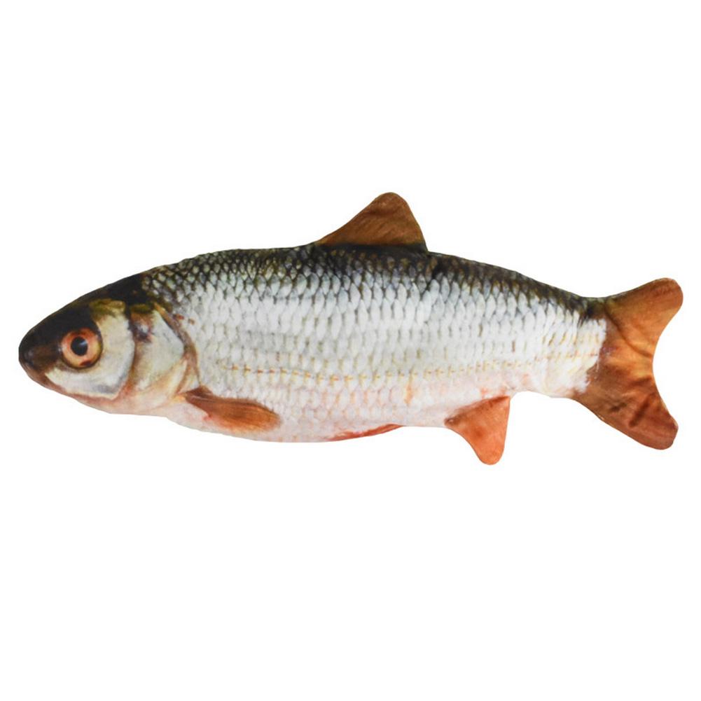 Electric Moving Fish Cat Realistic Plush Simulation Electric Wagging Fish Cat Toy Catnip Kicker Toys Funny Interactive Pets Pill: 13