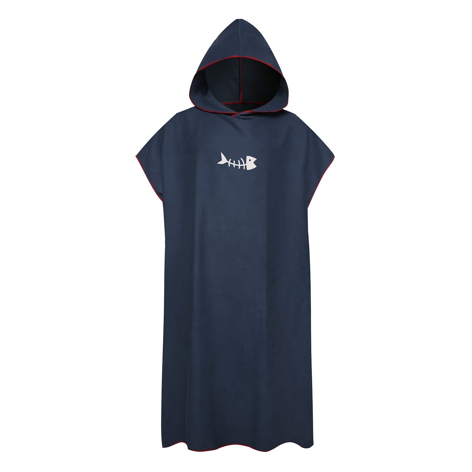 Surfen Poncho Ändern Handtuch schnell-trocken Mit Kapuze Kleid Mikrofaser Strand Decke Schlecht Handtuch Schwimmen Handtuch Neoprenanzug Strand Poncho für erwachsene: dunkel Blau