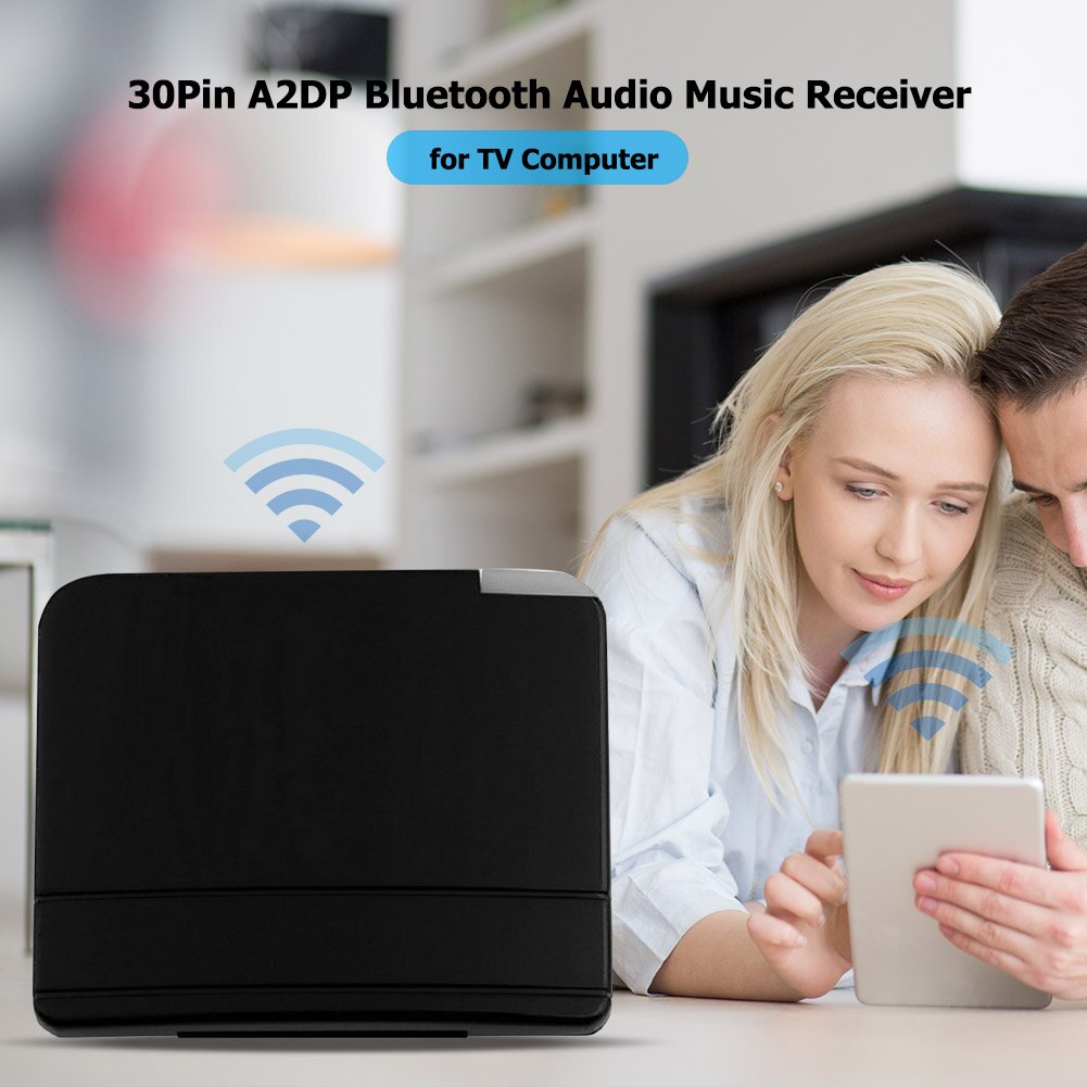 Bluetooth V2.0 A2DP Muziek Ontvanger Adapter Handig Praktische Gebruiksvriendelijk 30 Pin Dock Docking Station Speaker