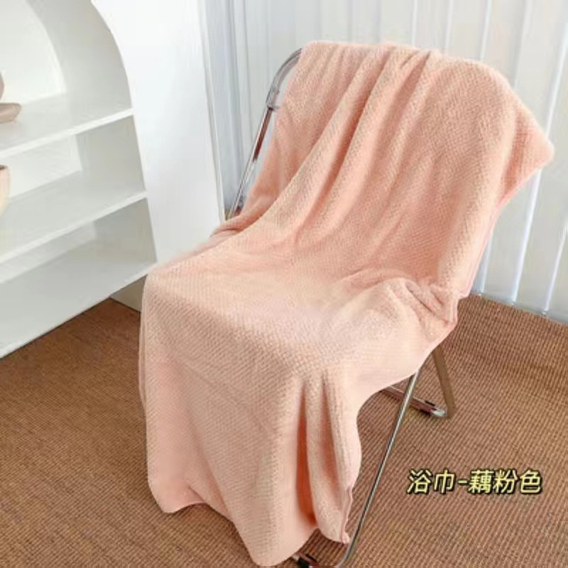 Toalla de terciopelo coral de piña grande engrosada, Toalla de baño de algodón no puro, Toalla de baño súper suave y absorbente para salón de belleza