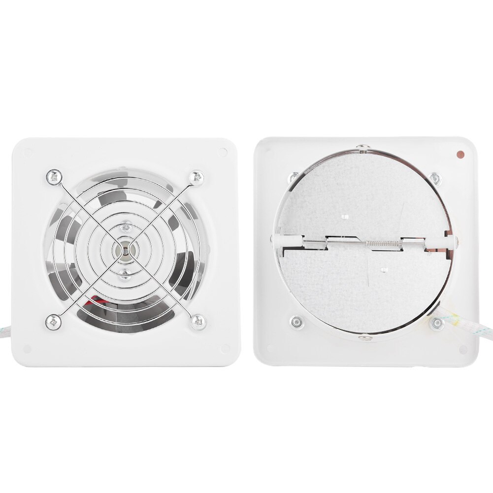 25W 220V Wall Mounted Exhaust Fan Low Noise Home Bathroom Kitchen Garage Air Vent Ventilation