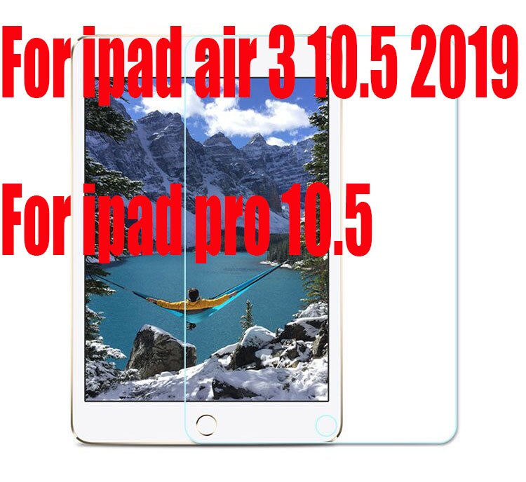 Tempered Glass For iPad 10.2 9.7 Pro air 3 10.5 11 Glass For iPad Air 1 2 Mini 5 2 3 4 Screen Protective Film: for air 3 10.5