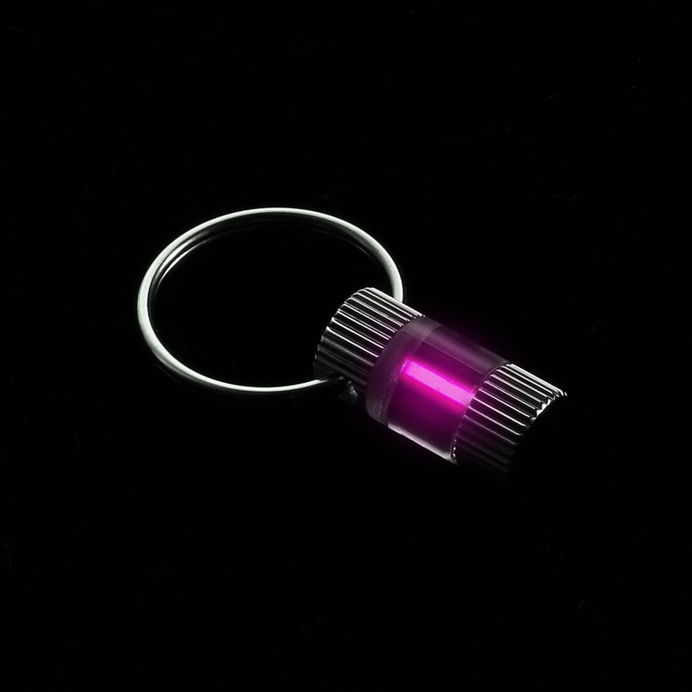 Trizio auto Luminoso Chiave Anello Ultralight all'aperto incandescenza in il buio Portachiavi Anello Di Sopravvivenza Di Emergenza mini Luce: rosa