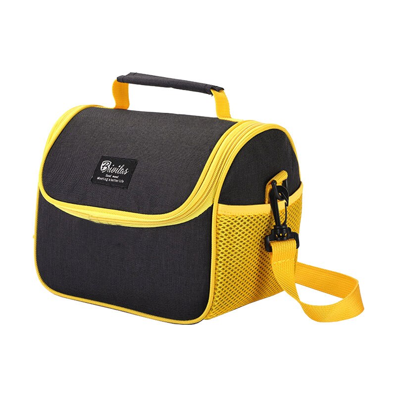 Thickening Thermal Bag Insulated Lunch Bag Zipper Food Bag Cooler Box Ice Pack Women Single Shoulder Thermo Bento Pouch