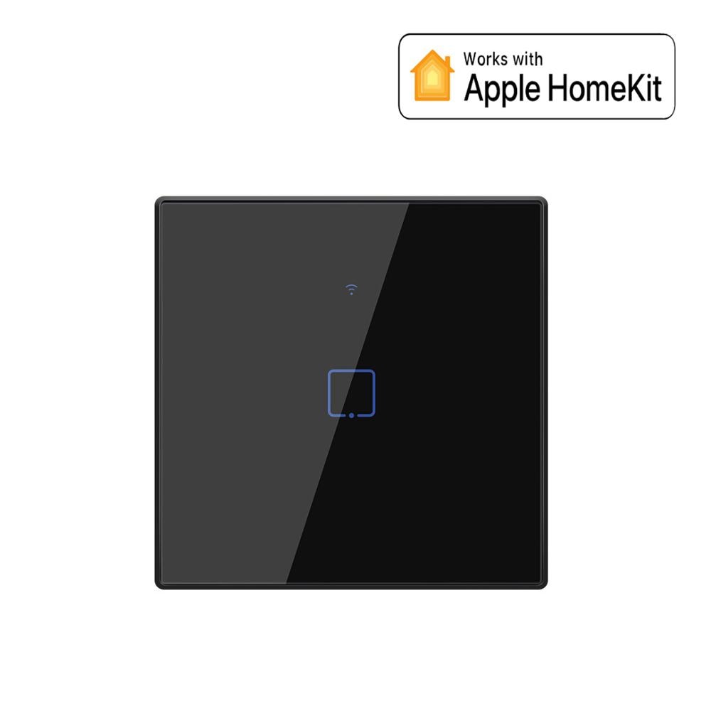 Wifi smart touch lys tænd/sluk vægkontakt arbejde med apple homekit til hjemmetelefon app kontrol