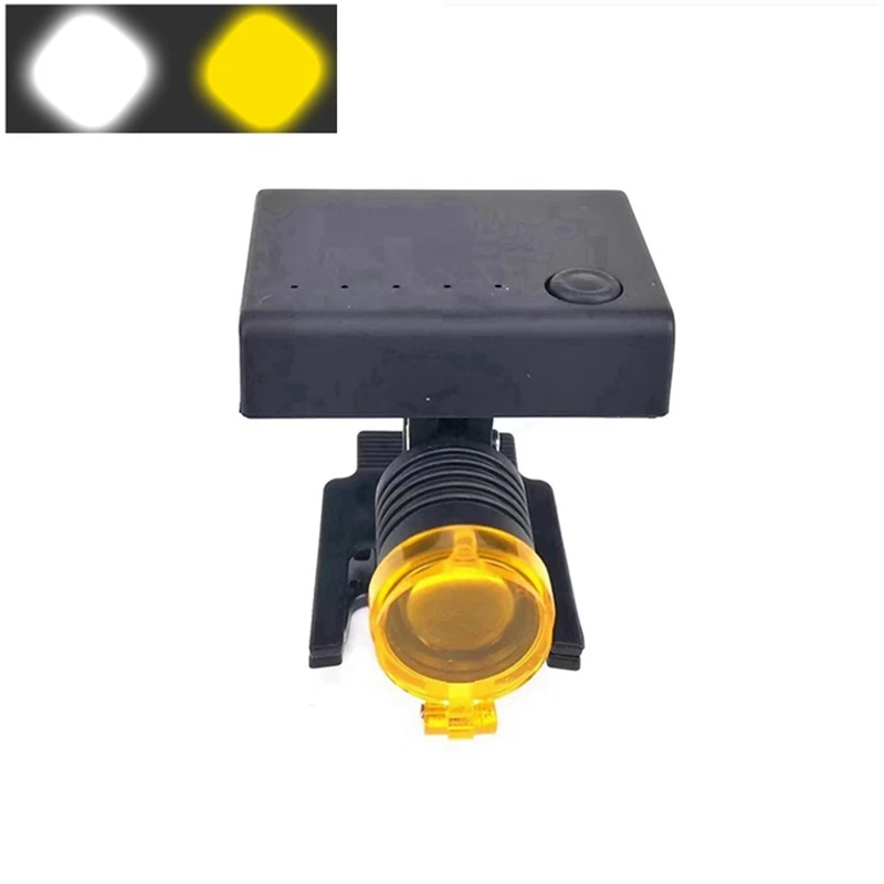 Faro dental ergonómico de 3 W: lámpara inalámbrica con clip y filtro ajustable para cirugía bucal, odontología cosmética y laboratorios