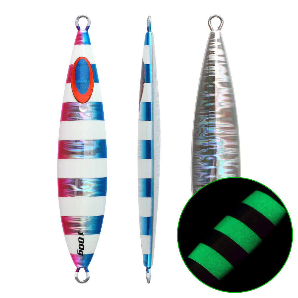 Jiggingpro 150G 200G Jigging Lokken Visgerei Trage Jig Zee Vissen Lokt Visaas Jigs: Blue Pink / 200g