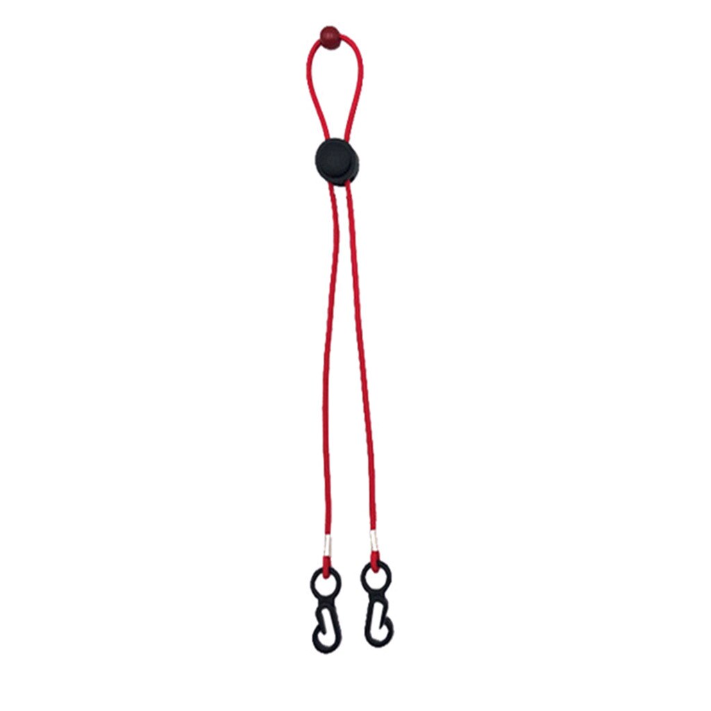 Justerbar ansigtsmaske lanyard handy mascarilla praktisk luftforurening sikkerhedsmaske hvile- og øreholder reb маскировать #m: Rød