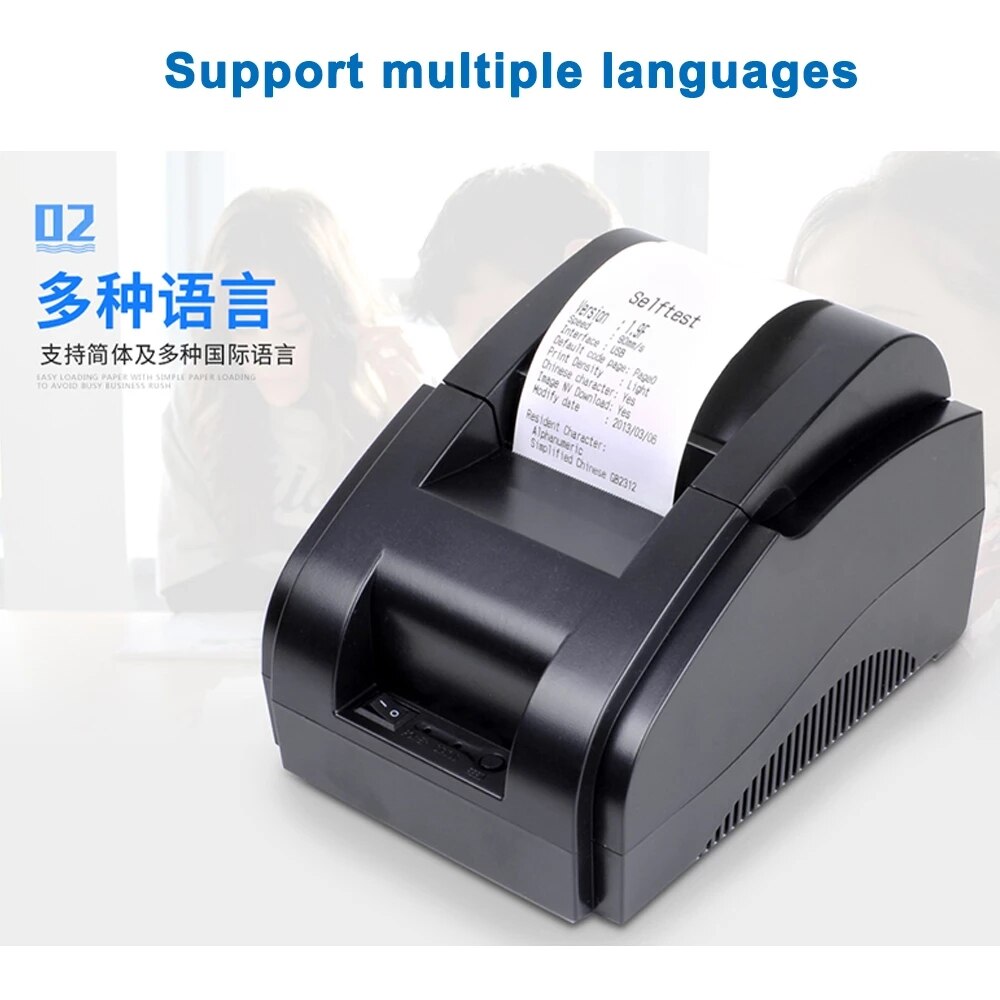 Xprinter 58mm Take-Out Bluetooth Pos Small Ticket Receipt Thermal Printer Cashier For Shopping Mall Restaurant Catering Industry