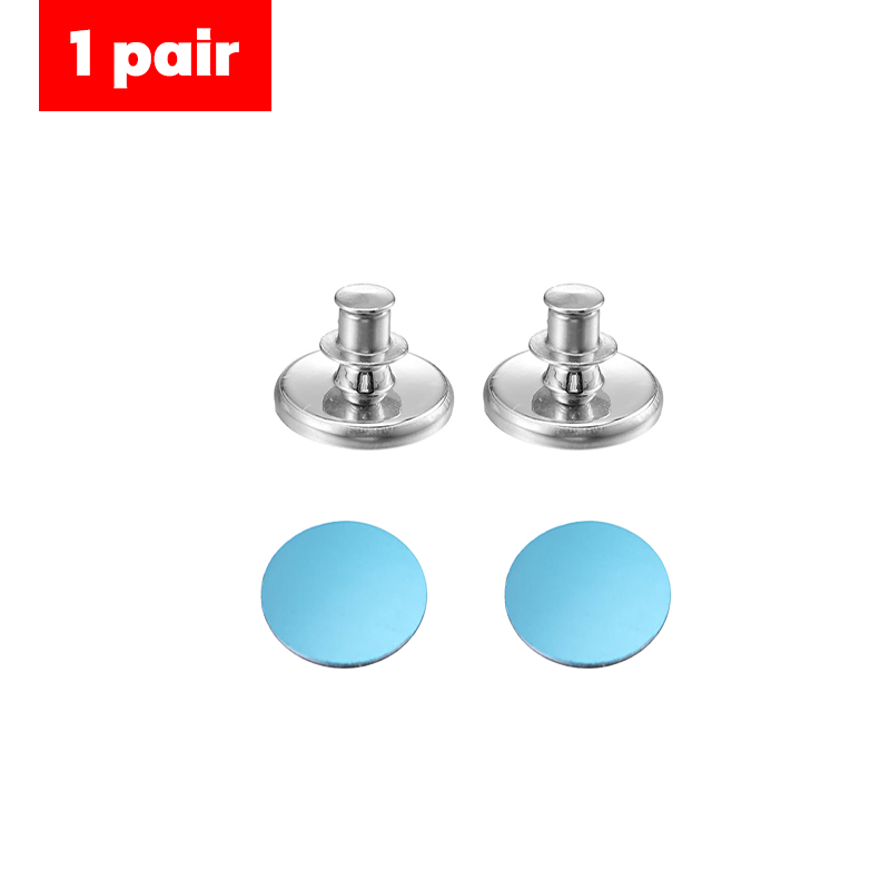 clip per tende Bottone magnetico per tende Senza chiodi Magnete staccabile Fibbia Bottoni per tende di regolazione Accessori aggiustare tenda1-8pz: bianca