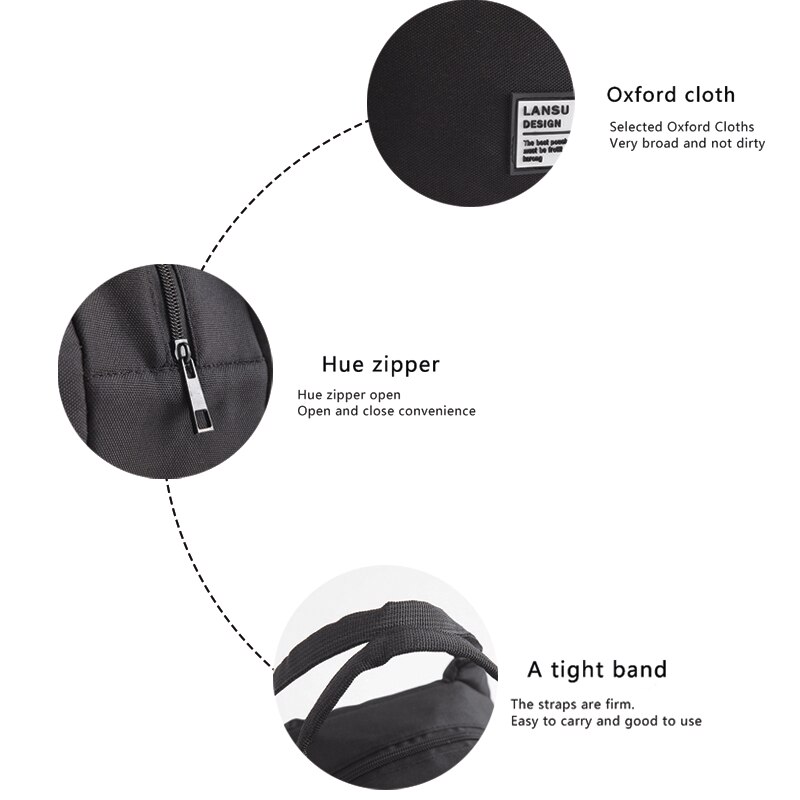 Portable Lunch Bag Built-in Aluminum Foil Thermal Insulated Lunch Box Tote Cooler Bag Bento Pouch Lunch School Food Storage Bags