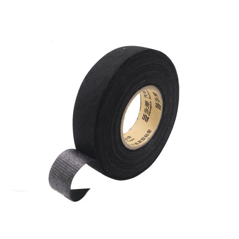 15 Meter Hittebestendig Vlamvertragende Tape Adhesive Doek Tape Voor Auto Kabelboom Kabelboom Bescherming Elektrische Tape
