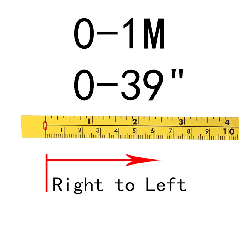 Metric and Inch Self Adhesive Measuring Tape Steel Miter Track Measure Tape Miter Saw Scale For T-track Router Table Band Saw: 1m