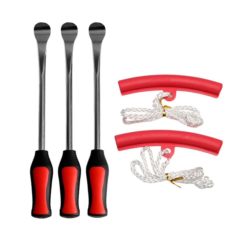 5 in 1 Band Veranderende Set Bandenlichters Lepel Set Lepel Hendel Gereedschap Zware Motorfiets Bike Car Tire Ijzers tool Kit