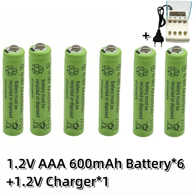 Nowy akumulator AAA 1,2 V 600 mAh Ni-MH akumulator lpega do pilota zabawkowego akumulatory AAA akumulator 1,2 V: Złota
