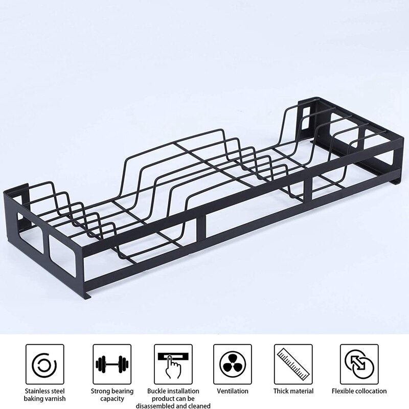 Hanging Dish Drying Rack Wall Mount with Utensil Holder,Home Kitchen Storage Dish Rack with Drain Board,Durable