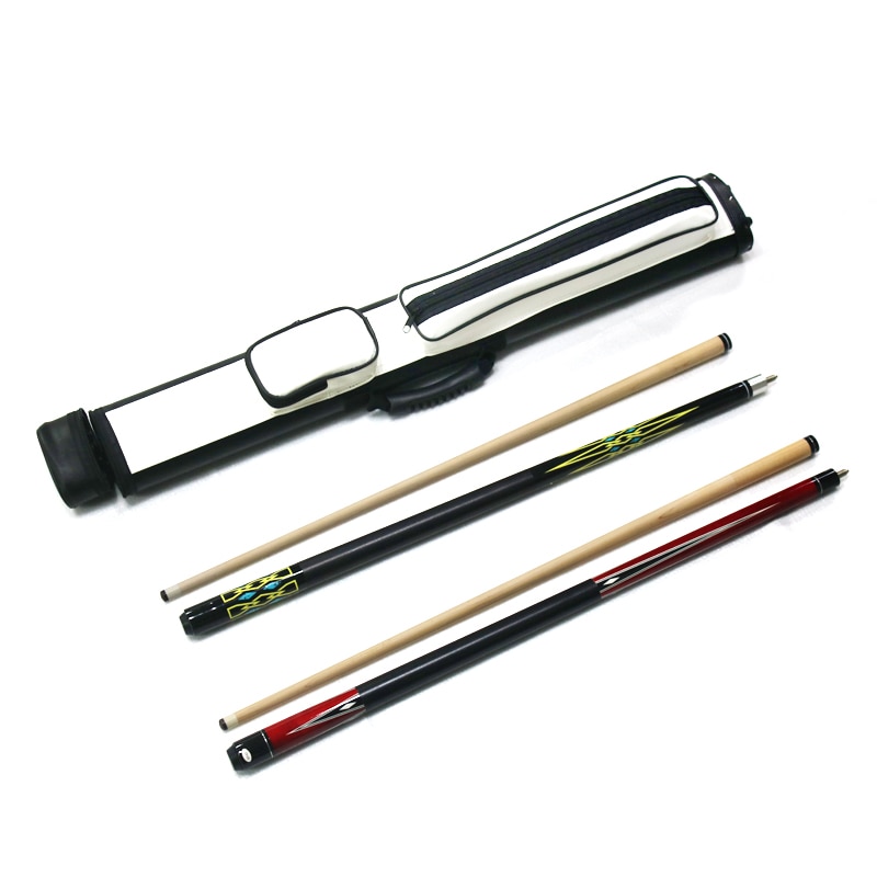 Verkoop 1/2 Cue Case Tas Met 2 Maple Cue Sticks Set