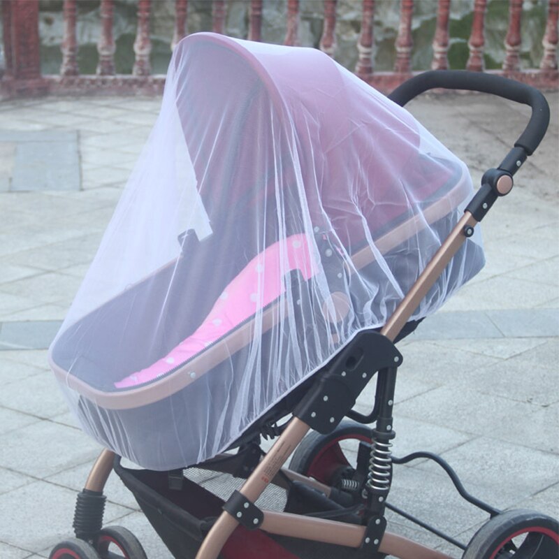 Baby klapvogne sædehynde børn klapvogn bil vogn høj stol sæde vogn blød madras baby klapvogn pude pad tilbehør: Hvidt myggenet
