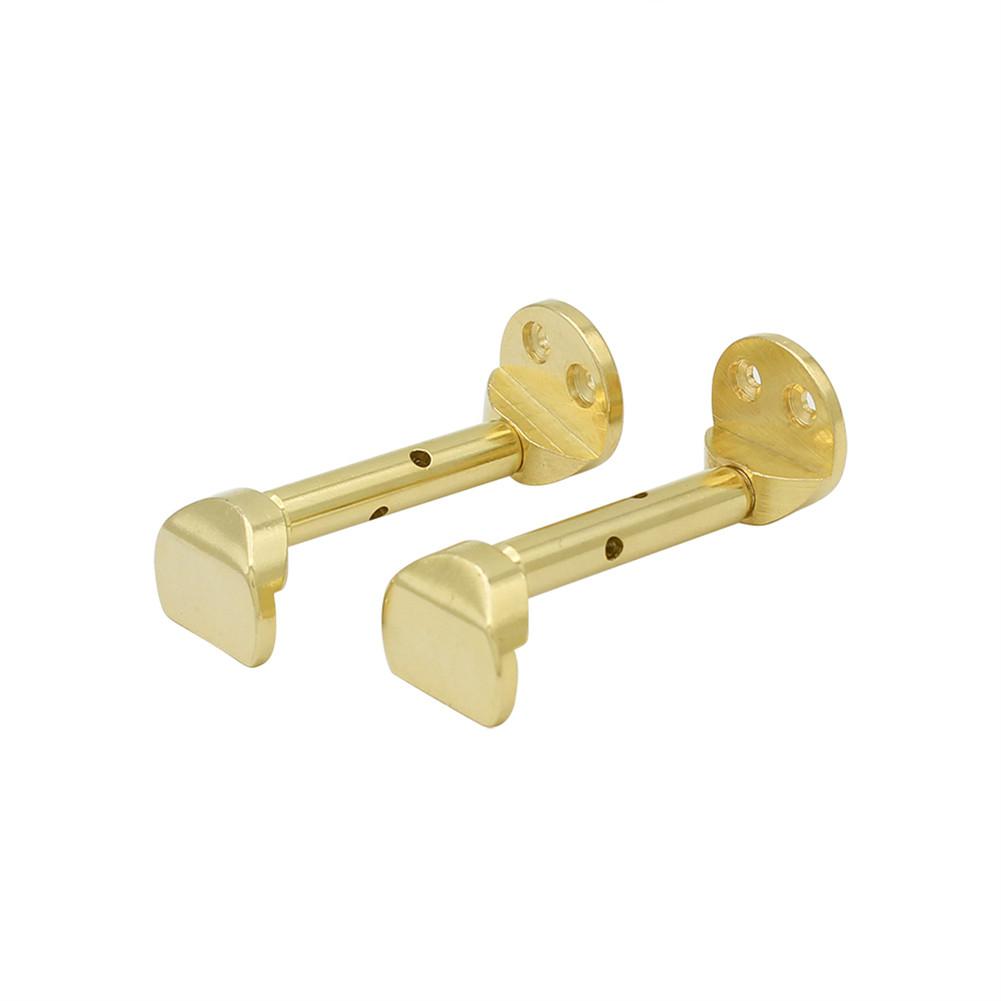 2 stks/set Viool Verstelbare Plating Koper Chinrest Klemmen voor 3/4 4/4 Viool Schroeven Viool Accessoire Kit: Gold