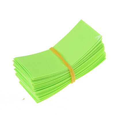 100PCS Li-ion PVC Heat Shrink Tubing 18650 Battery Wrap Precut Size 72*18.5mm Battery Film Tape Battery Cover: Green