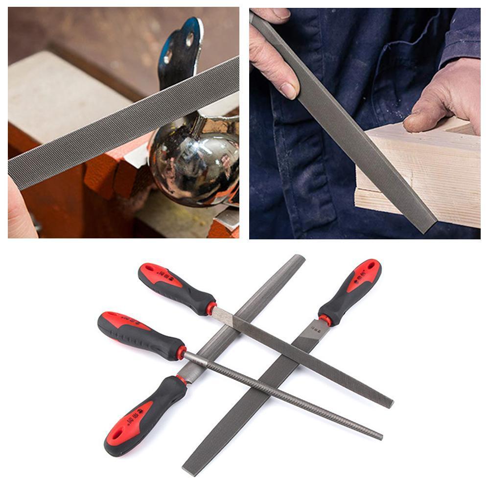 1PC Medium-Toothed Metal Files Set For Metalworking File Flat Half-Round Square Round Rasp Triangle Woodworking Steel N1P1