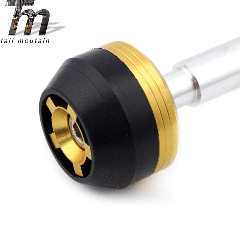 Para triumph speed triple 2007 2008 2009 eixo dianteiro garfo acidente slider acessórios da motocicleta protetor de roda caindo proteção