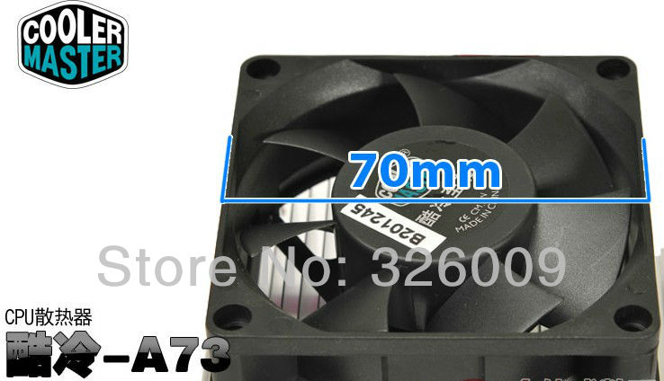 Original CoolerMaster A73, Silent 70mm cooling for Intel Socket 478 Pentium 4 Celeron D, CPU radiator cooling fan,