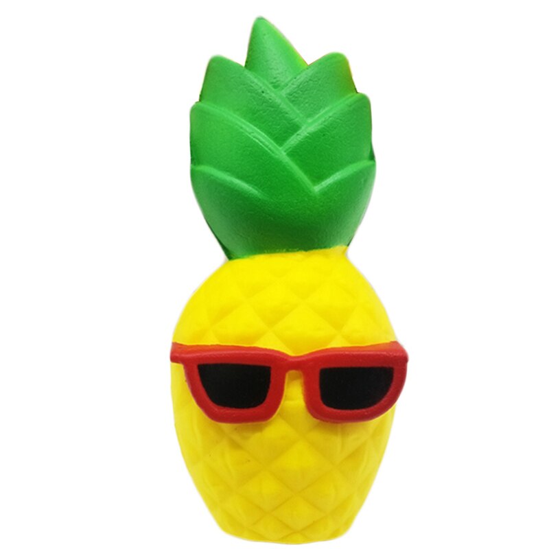 Kawaii Sunglasses Pineapple Squishy Simulation Bread Slow Rising Squeeze Toy Stress Relief for Kid fun: Default Title