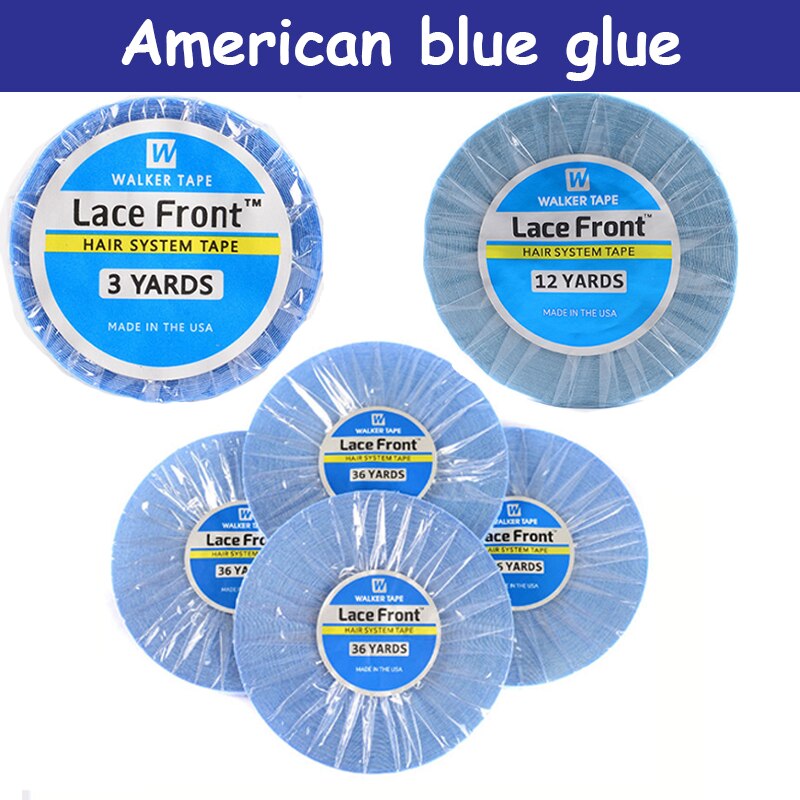 3 12 36 Yards Super Hair Blue Lace Front Ondersteuning Tape Voor Pruik Toupet Tape Dubbelzijdige Tape Voor Tape haarverlenging