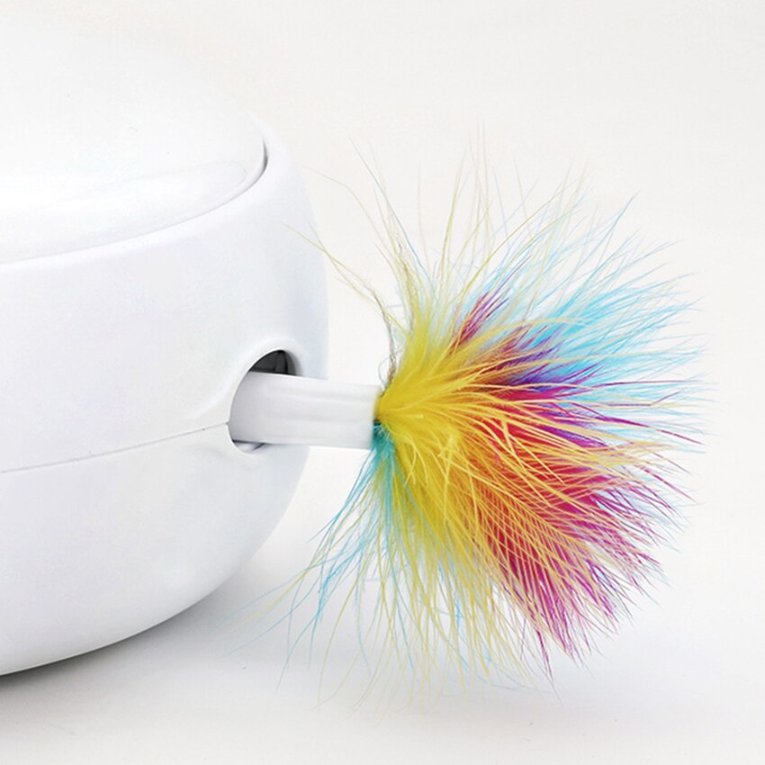 Jouets électriques pour chat en animaux | Bâton de chaton intelligent, tachant intelligent, jeu fou, tourne-disque, plateau tournant automatique, jouets de chat, attraper la souris