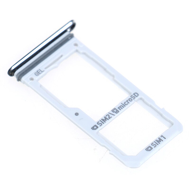 1 Unidad de Soporte de tarjeta Sim Dual bandeja de ranura para Galaxy S8 S8 + ranura para tarjeta SIM Adaptador de soporte de bandeja de tarjeta SD