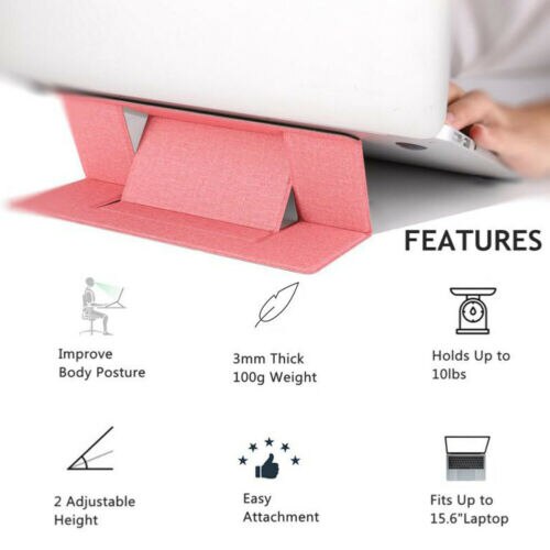 Verstelbare Verticale Laptop Stand Tablet Desktop Houder Voor Notebook Draagbare Vouwen Tablet Houder IPad MacBook Air Stands