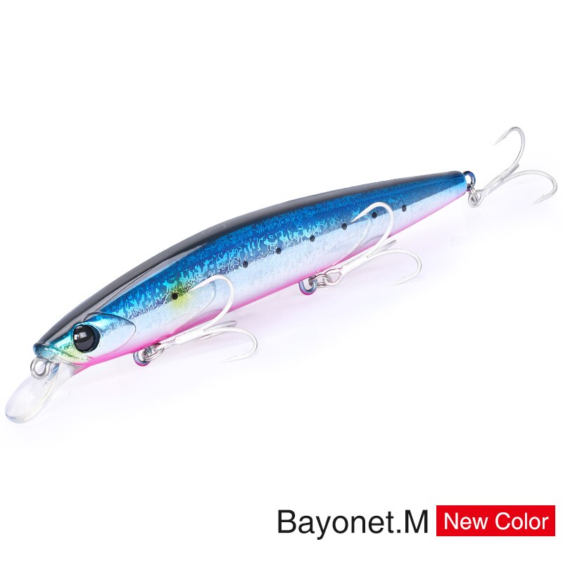 TSURINOYA 135S Fishing Lure tonący Minnow BAYONET 135mm 26.4g słonowodne długie rzucanie profesjonalne przynęty Seabass twarde przynęty: BAYONET 135S-M