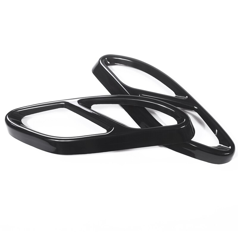 para Mercedes Benz GLC A B C EClass W205 Coupe W213 W176 W246 -17, accesorio de coche, AMG, cubierta de escape, embellecedor de acero 304 (