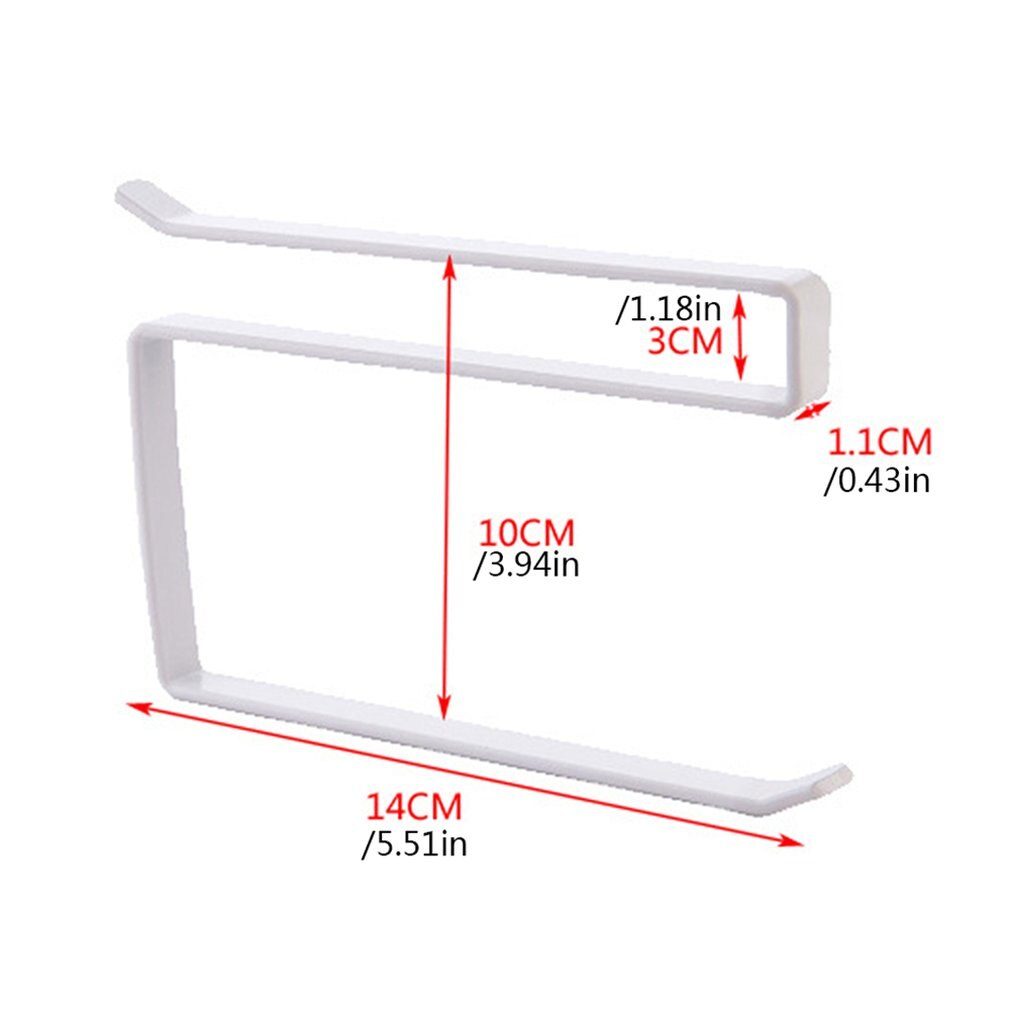 Door Cabinet Hanging Paper Towel Rack Free Punching Wrought Iron Cabinet Partition Layer Storage Rack Roll Holder